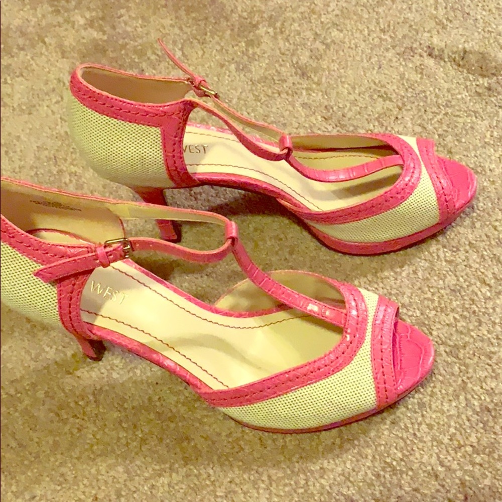 New pink & khaki sandal